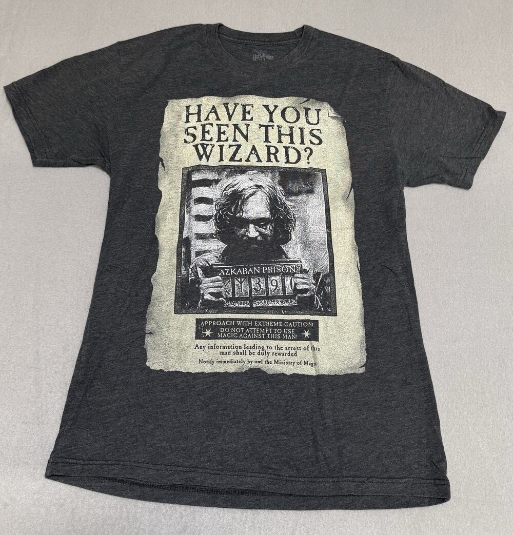 Universal Studios Harry Potter Sirius Black Wanted Poster Shirt Small Vintage